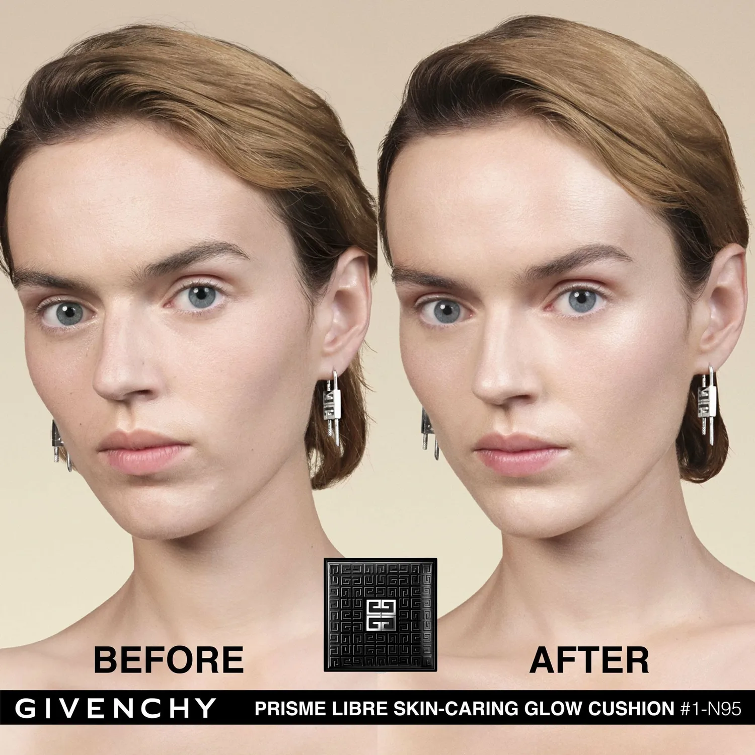 Тональный крем-кушон Prism Libre Skincare Glow Cushion Givenchy Beauty, 1-N95 — фото 3