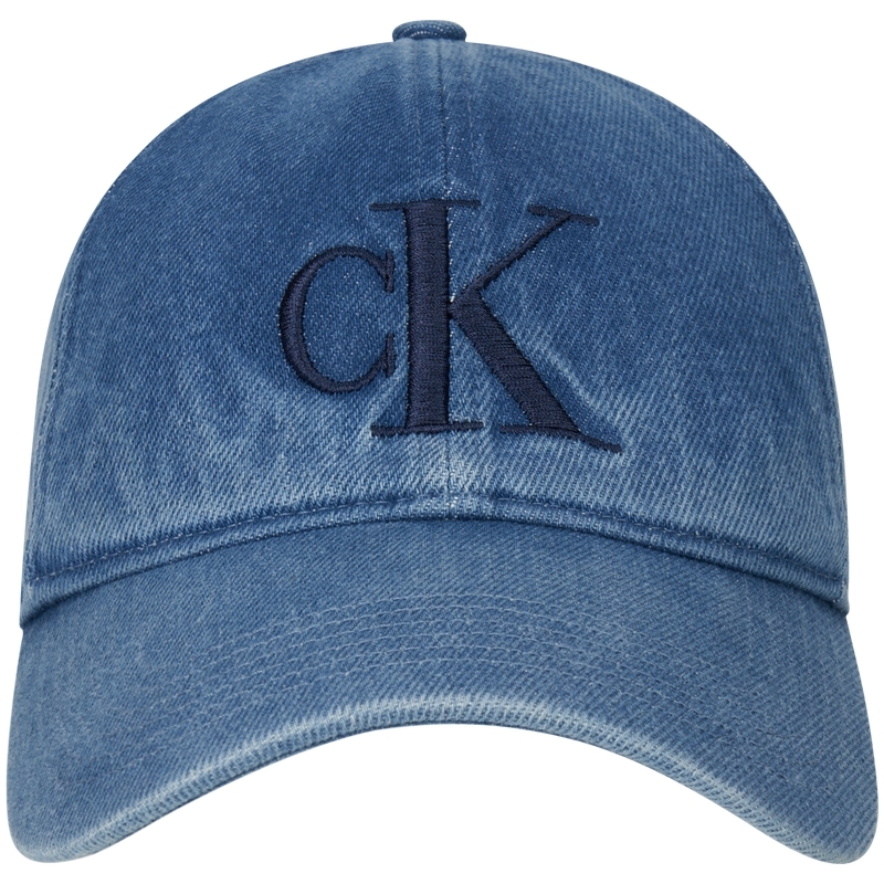 

Calvin Klein Хлопковая бейсболка унисекс джинсового синего цвета, LHK-Denim Blue