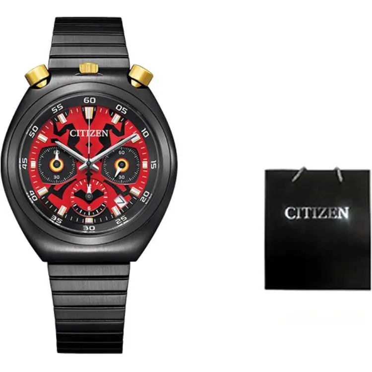 

CITIZEN Мужские часы Star Wars с кварцевым механизмом, стальной браслет, черный циферблат