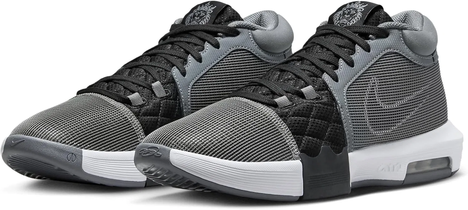 Мужские баскетбольные кроссовки Nike Lebron Witness VIII, Grey Black 004 — фото 3