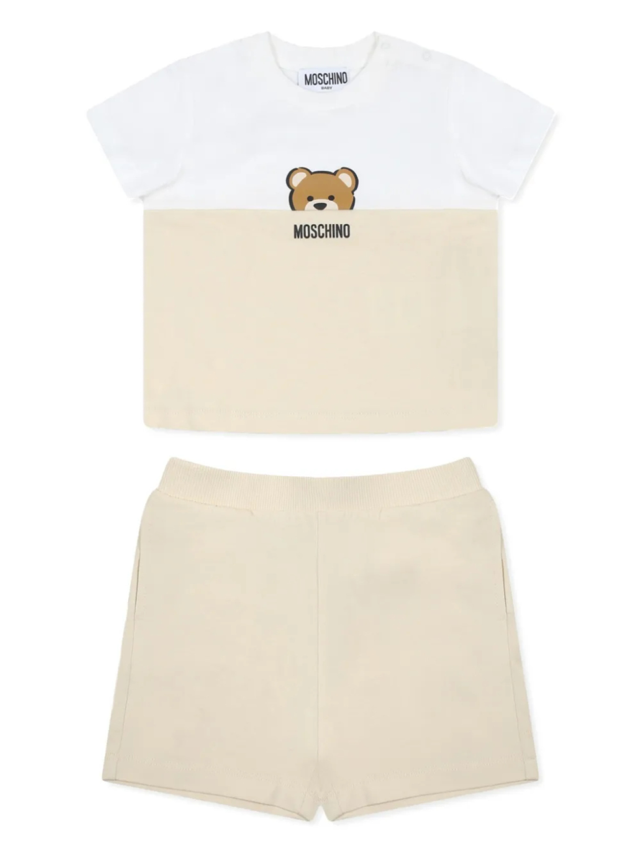 

Комплект шорт Moschino Kids с мотивом Teddy Bear, нейтральный