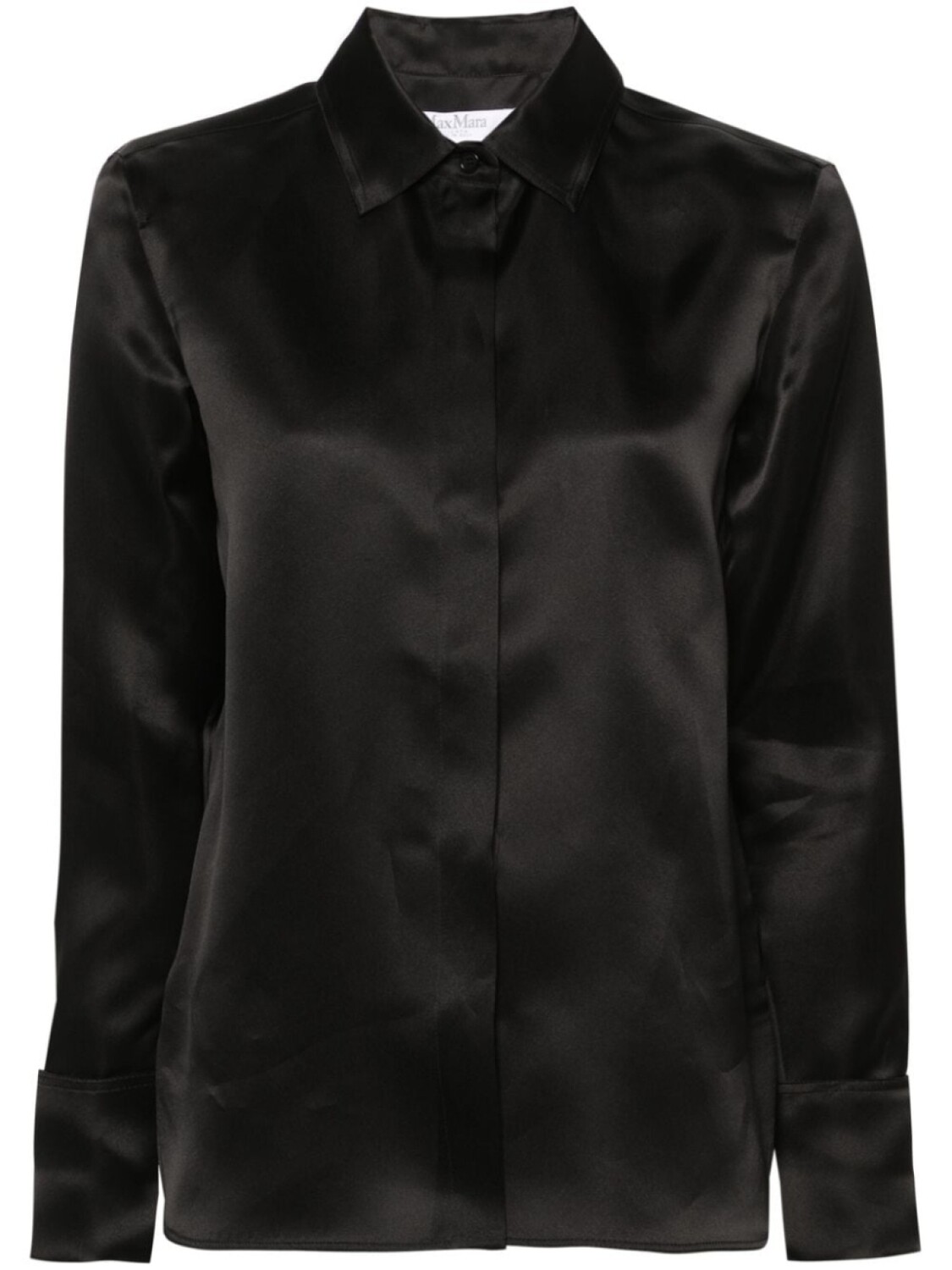 

Шелковая рубашка Nola Max Mara, черный