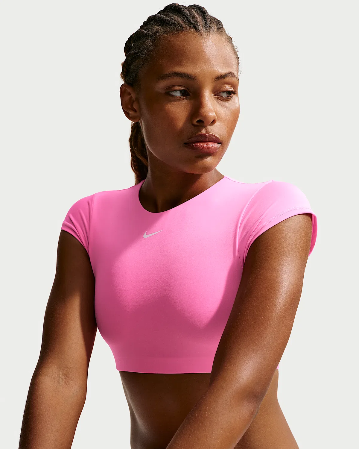 Женский укороченный топ для плавания Nike Swim, Pink Glow