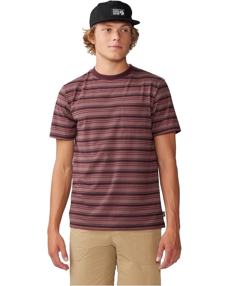 

Футболка Mountain Hardwear Low Exposure, цвет Washed Raisin Crag Stripe