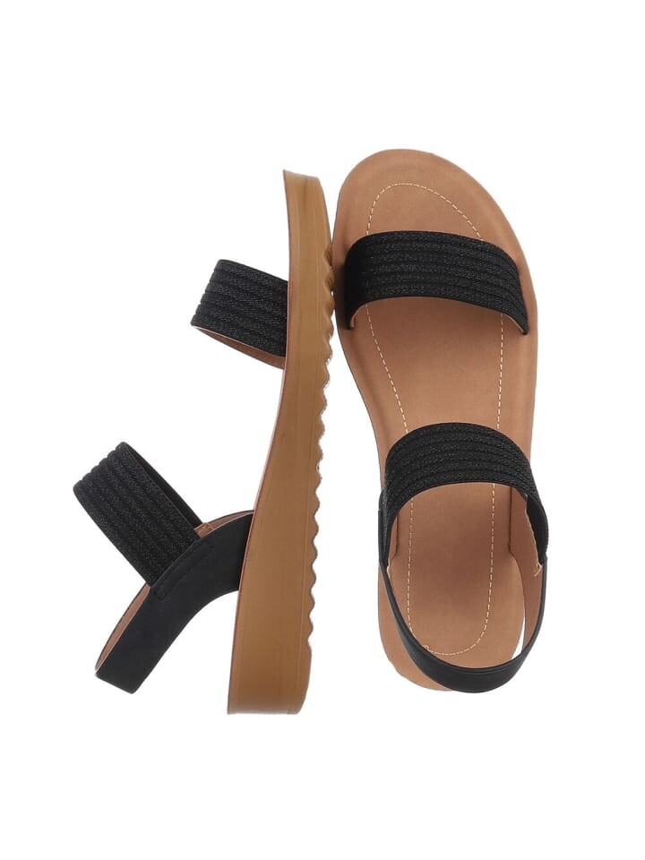 Сандалии на плоской подошве Ital-Design Sandale & Sandalette, цвет schwarz und hellgrau — фото 2