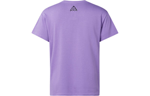 Футболка acg alphabet logo casual short sleeve couple style purple Nike, фиолетовый — фото 2