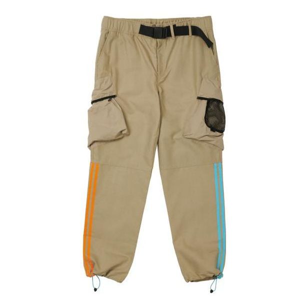 

Спортивные брюки adidas originals x PALACE Crossover Multiple Pockets Stripe Bundle Feet Sports Pants/Trousers/Joggers Khaki HM9195, желто-коричневый
