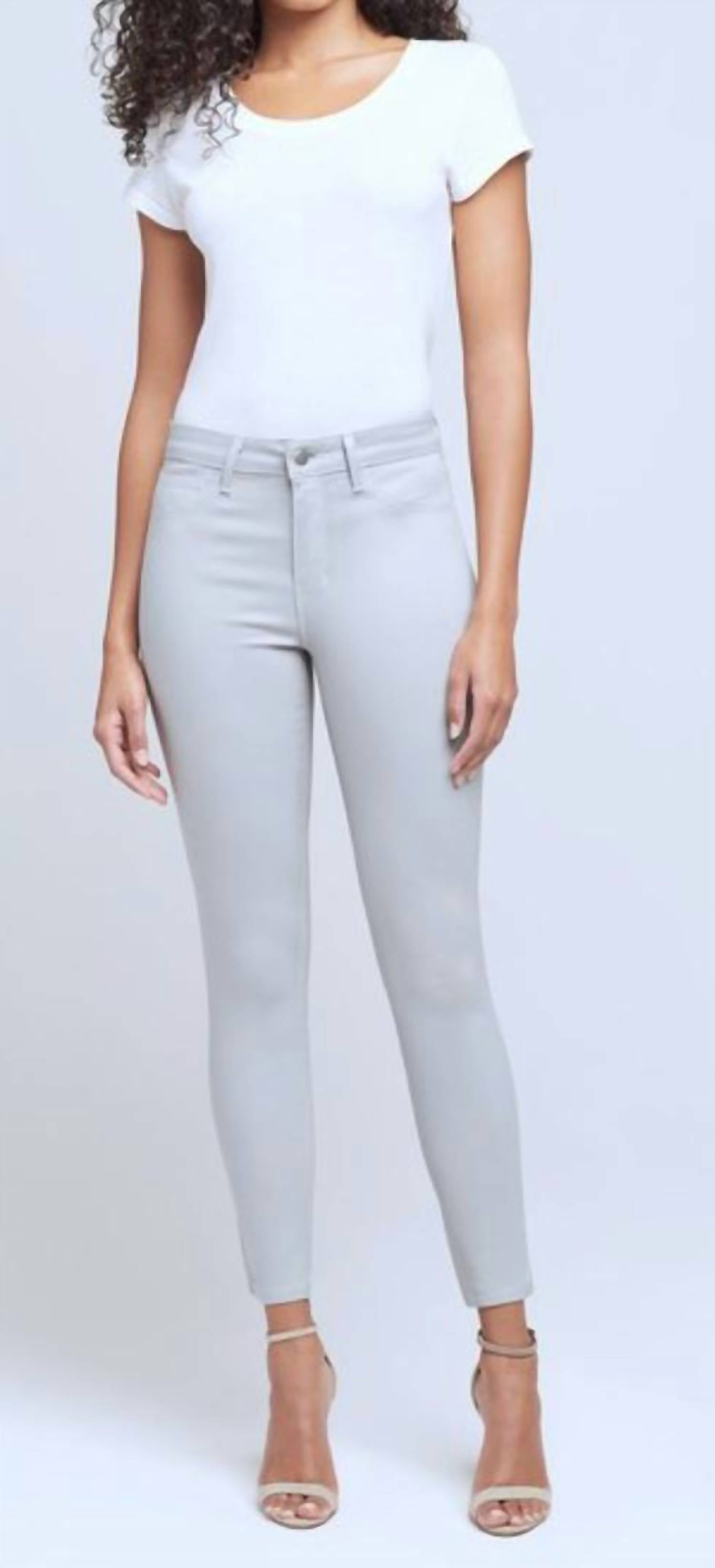 

Джинсы Margot High Rise Skinny Denim с покрытием Gris L'Agence