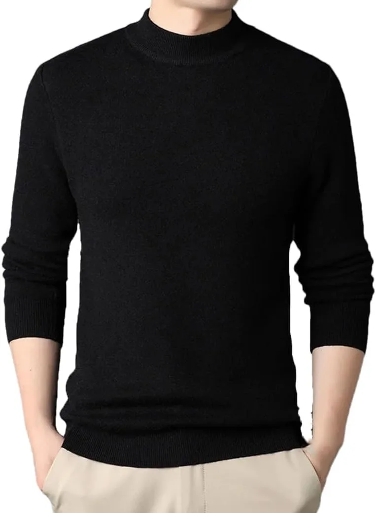 

Мужской пуловер с полувысоким воротником Slim Fit