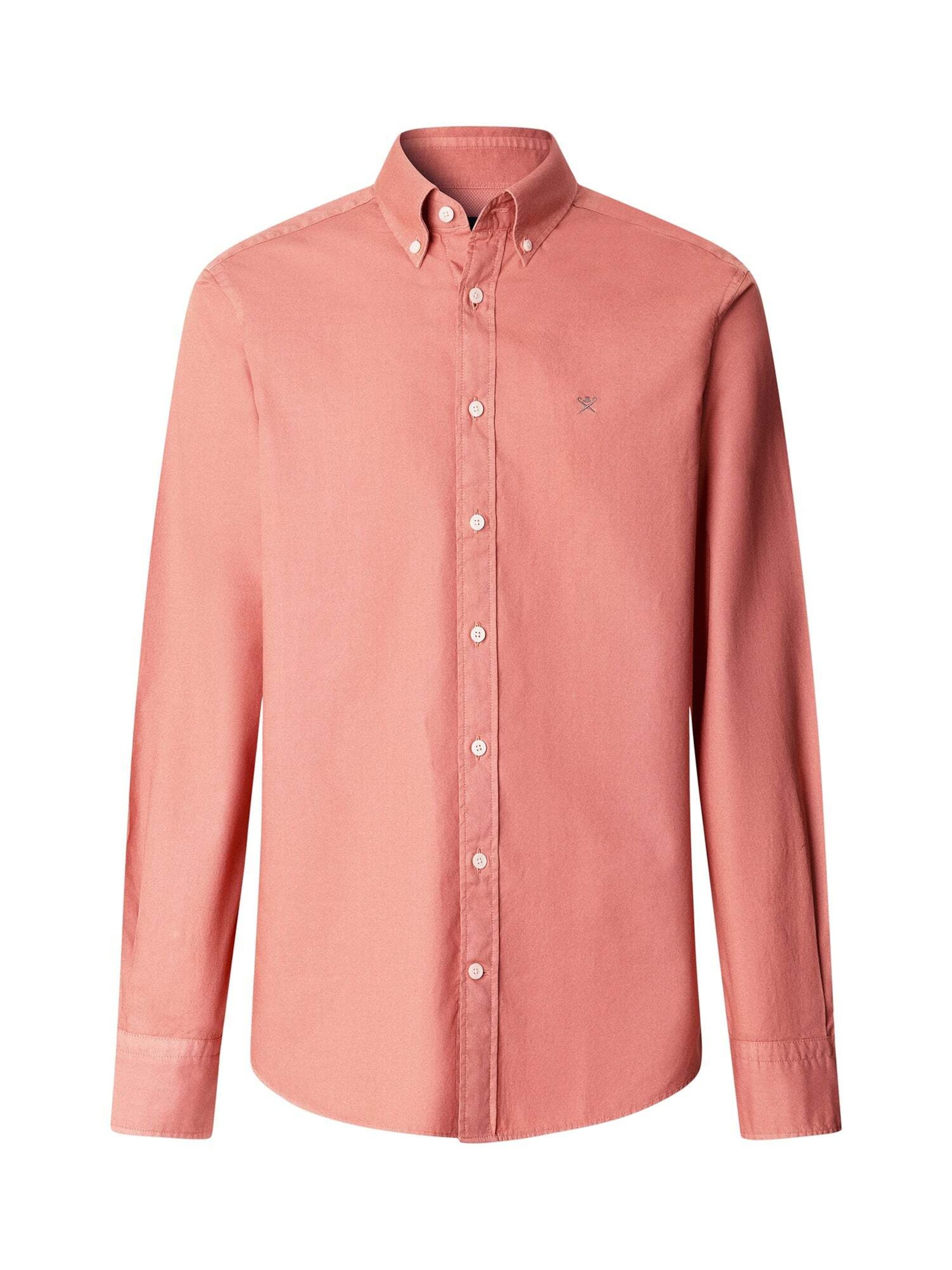 

Hackett London Рубашка на пуговицах 'Ess' пастельно-красная, Regular fit