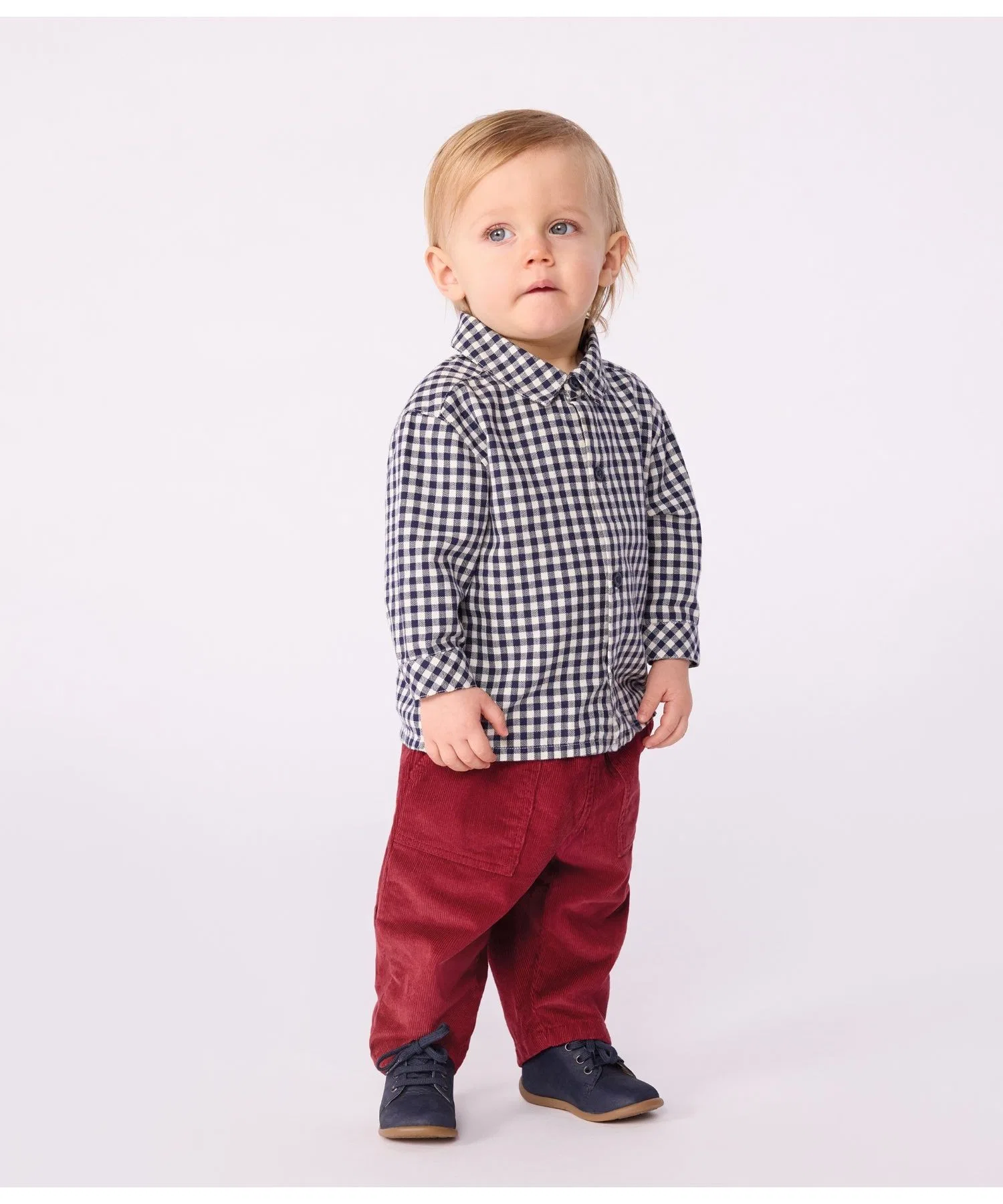 Детская рубашка PETIT BATEAU в клетку