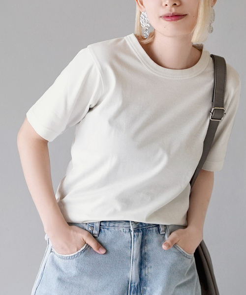 

Футболка хлопковая гладкая с рукавом 5/8 Zootie, кремовый