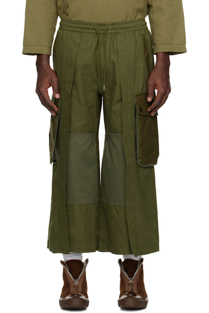 

Укороченные брюки-карго цвета M42 Hakama цвета хаки Maharishi