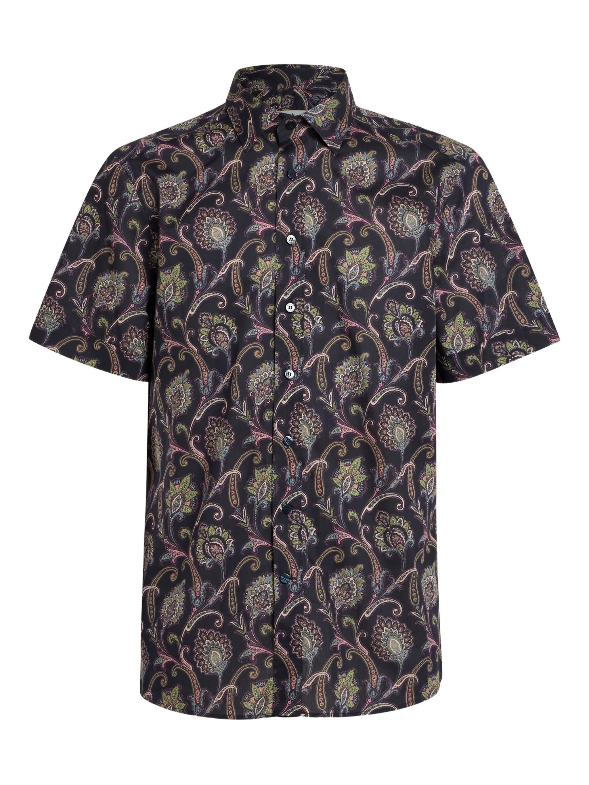 

Рубашка с короткими рукавами и принтом пейсли Etro, синий