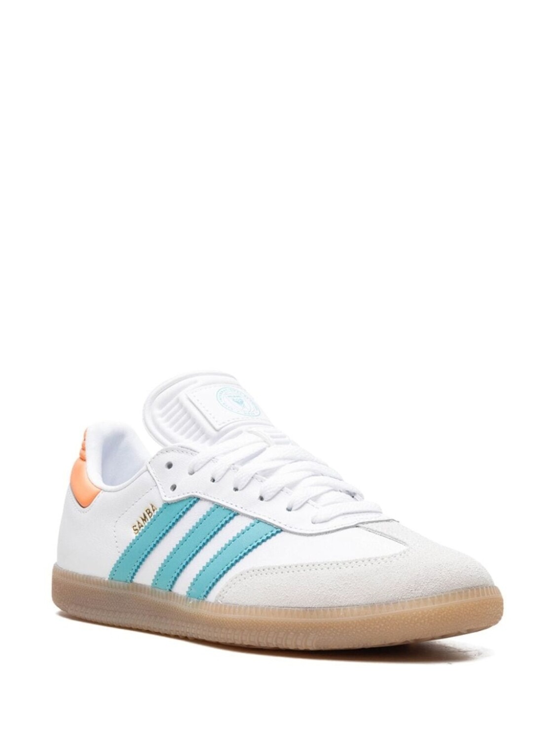 Adidas кроссовки adidas x Inter Miami Samba "Easy Mint/Pink", белый — фото 2