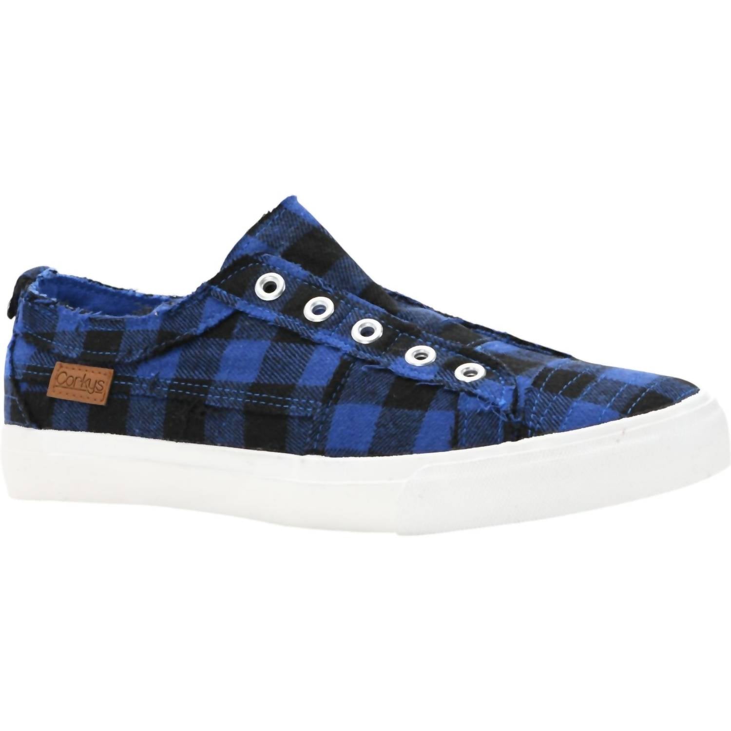 Женские кеды Babalu в синюю клетку Corkys Footwear