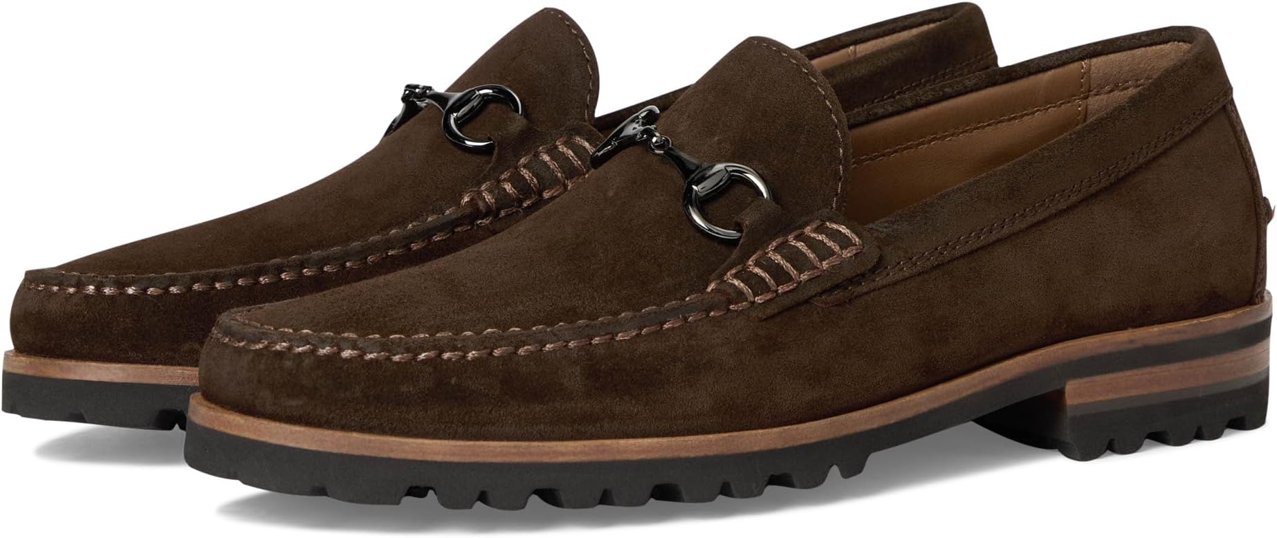

Лоферы Johnston & Murphy Collection Men's Baldwin Lug Bit, Brown Waxed English Suede