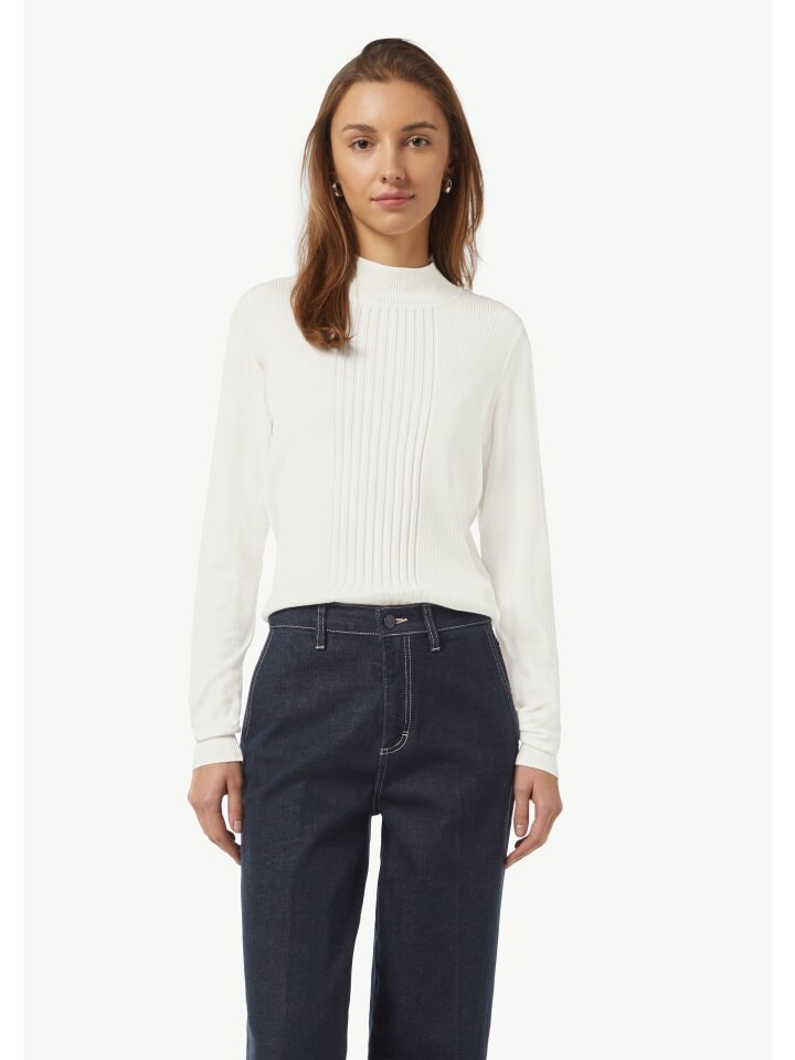 

Пуловер comma CI Strickpullover langarm, белый