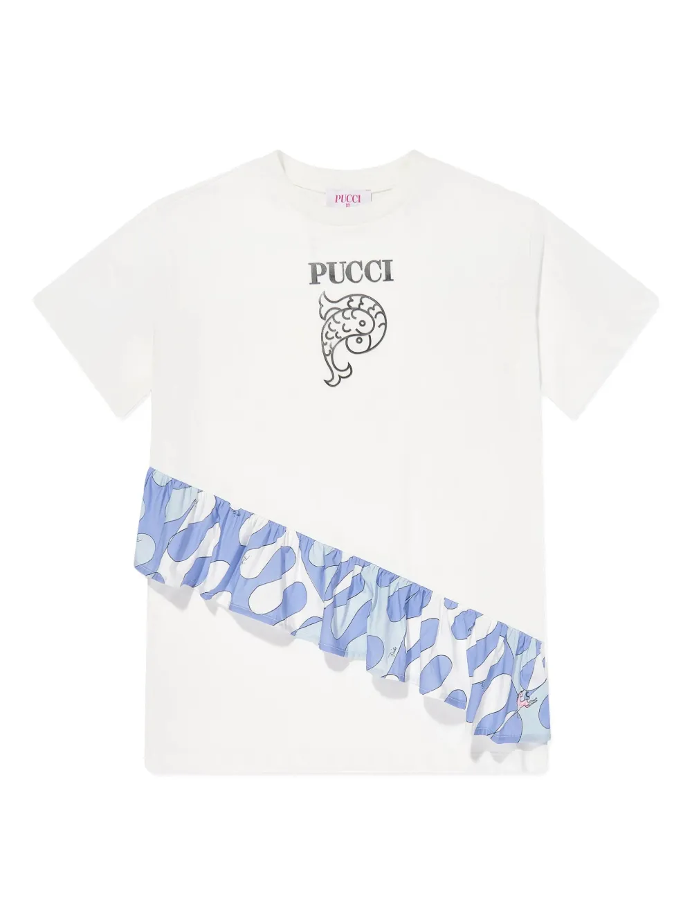 

Платье с логотипом PUCCI Junior, белый