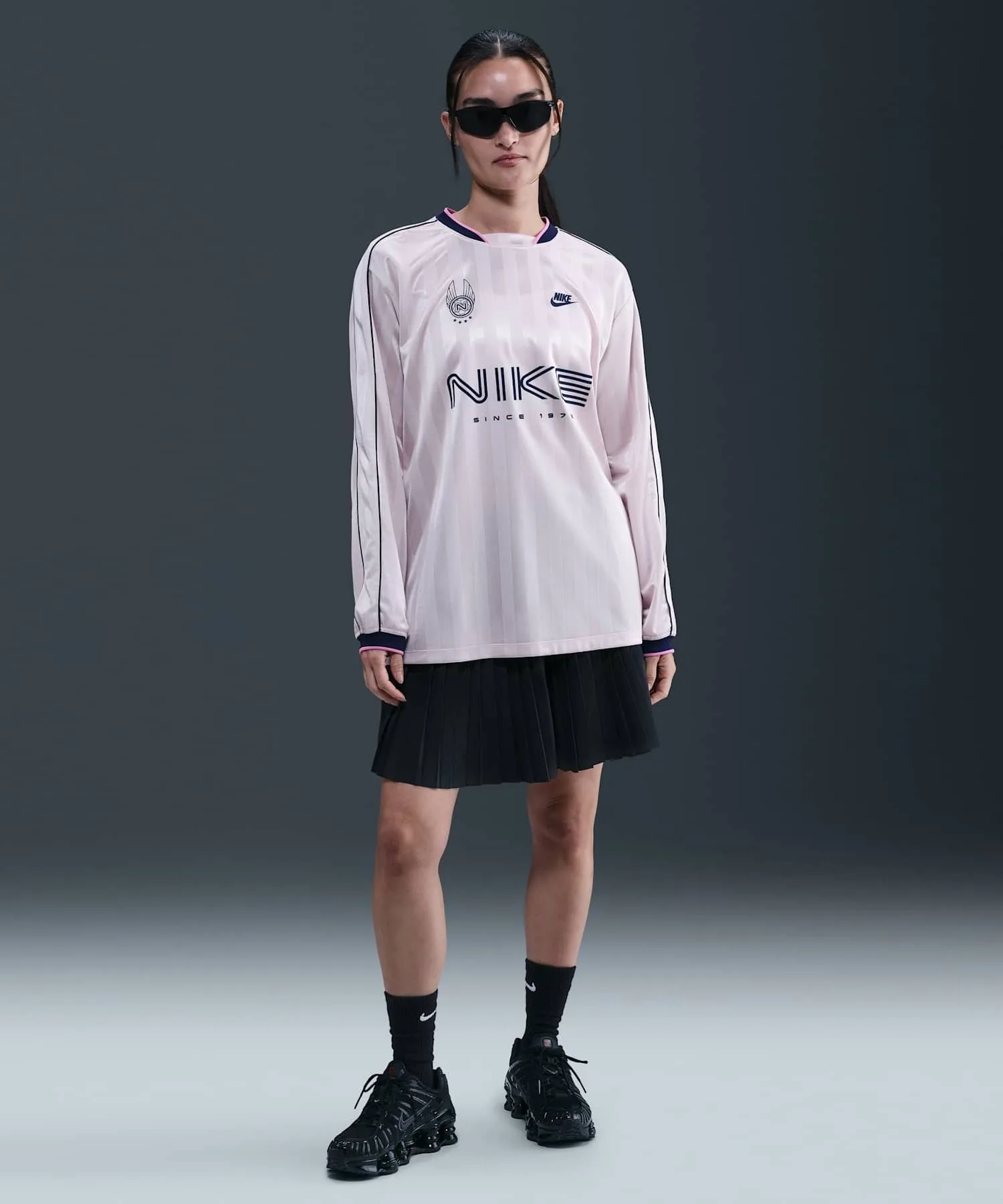 Женская юбка спортивная с плиссировкой Nike Sportswear Pleated Skirt IM7464-010 черная