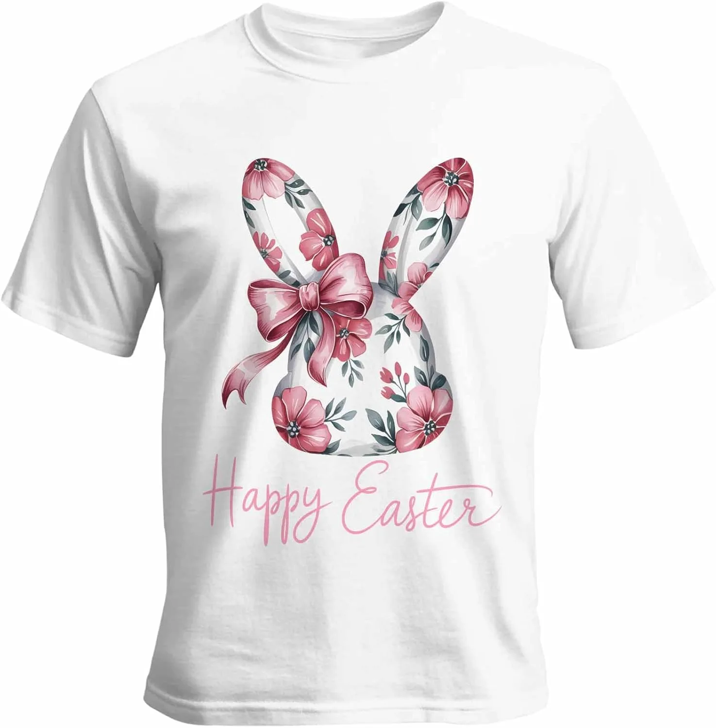 

Футболка мужская Easter Flower Rabbit с коротким рукавом FANKIGETEBA