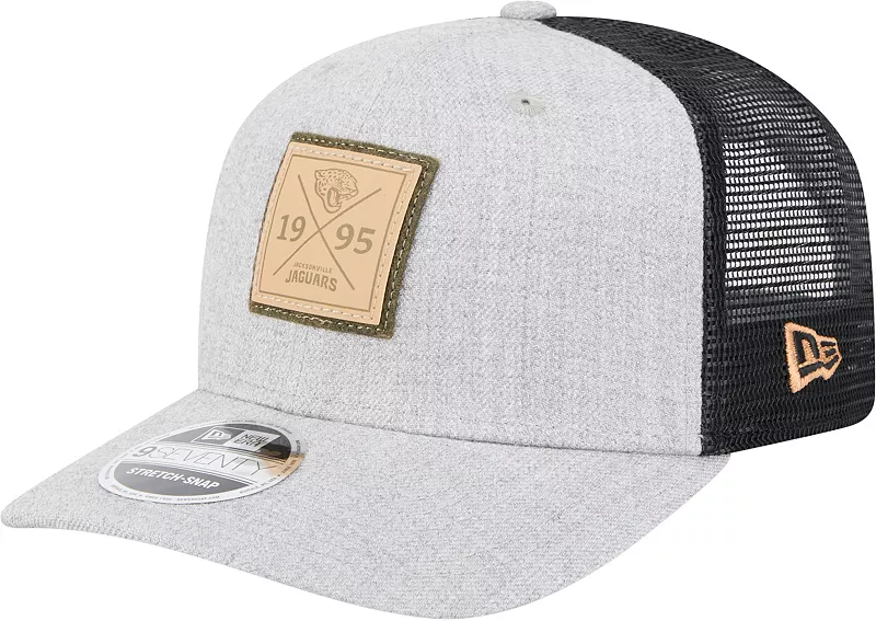 

Регулируемая шапка New Era Adult Jacksonville Jaguars Heather Grey Patch 9Seventy
