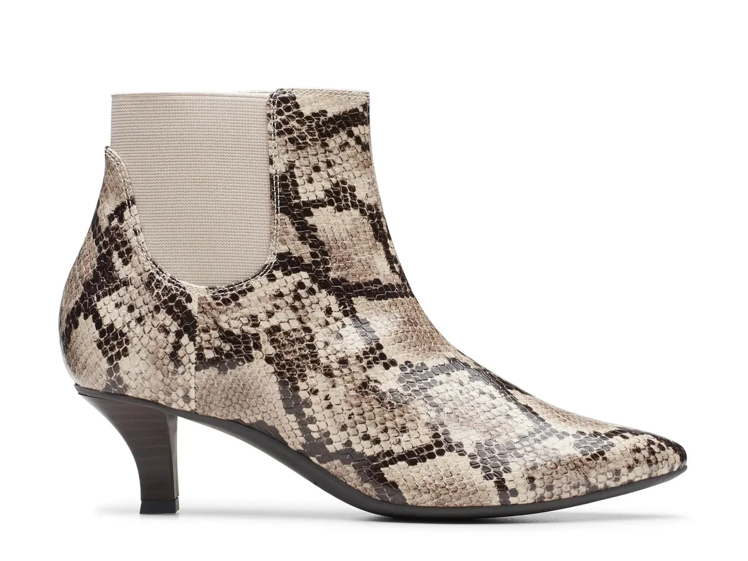 Ботинки женские Clarks Kepley Erin со змеиным принтом, серый — фото 3