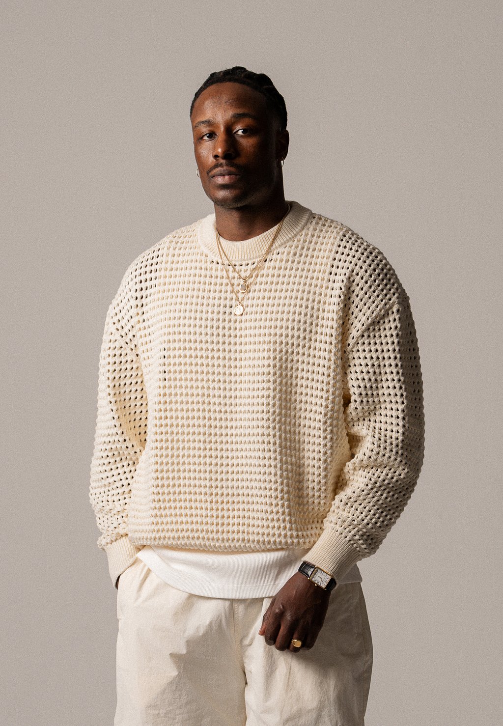 

Джемпер CREWNECK BLKVIS, молочный