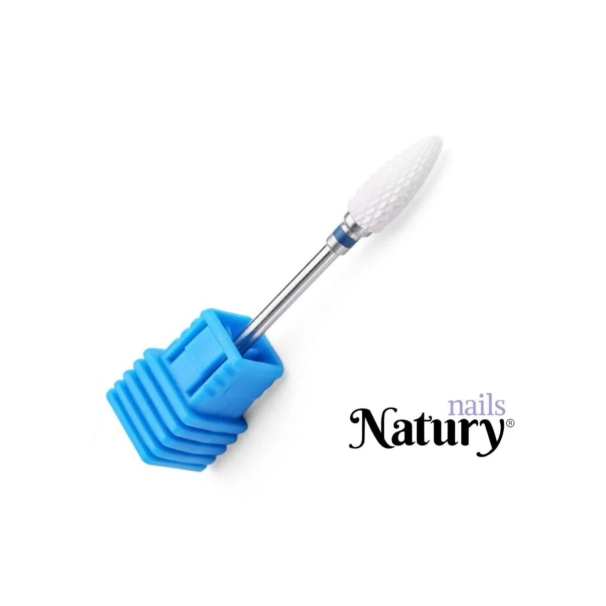Керамическая фреза Natury Nails для маникюра и педикюра, средняя зернистость Natury Nails, Blue — фото 3