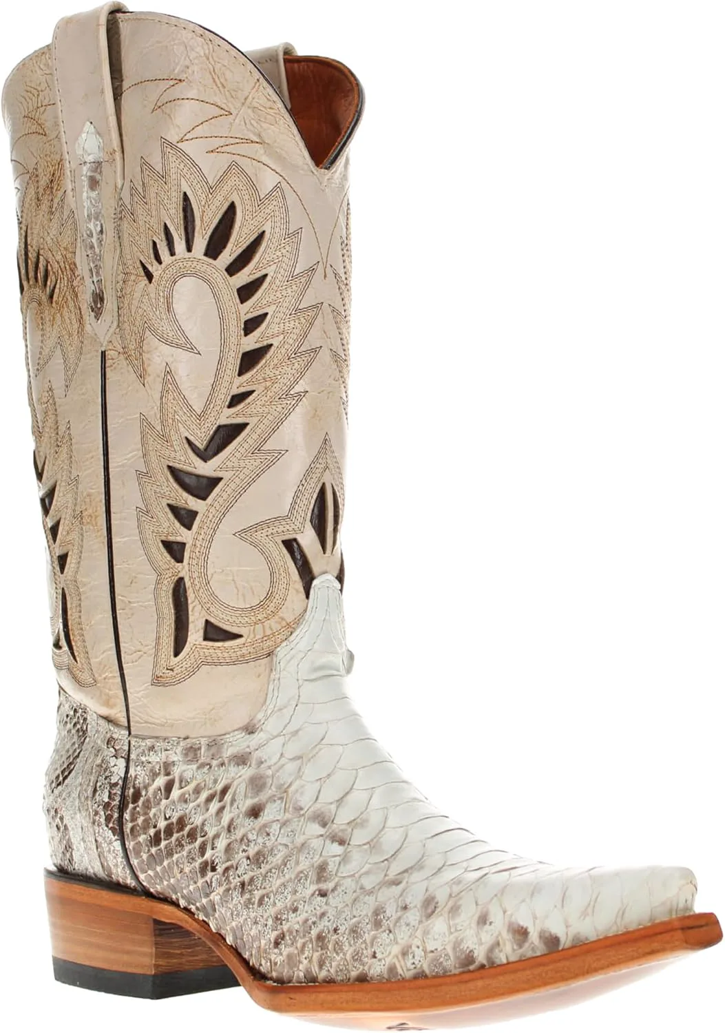 

Мужские ковбойские западные ботинки Vaccari Oliver из натуральной кожи питона с заостренным носком