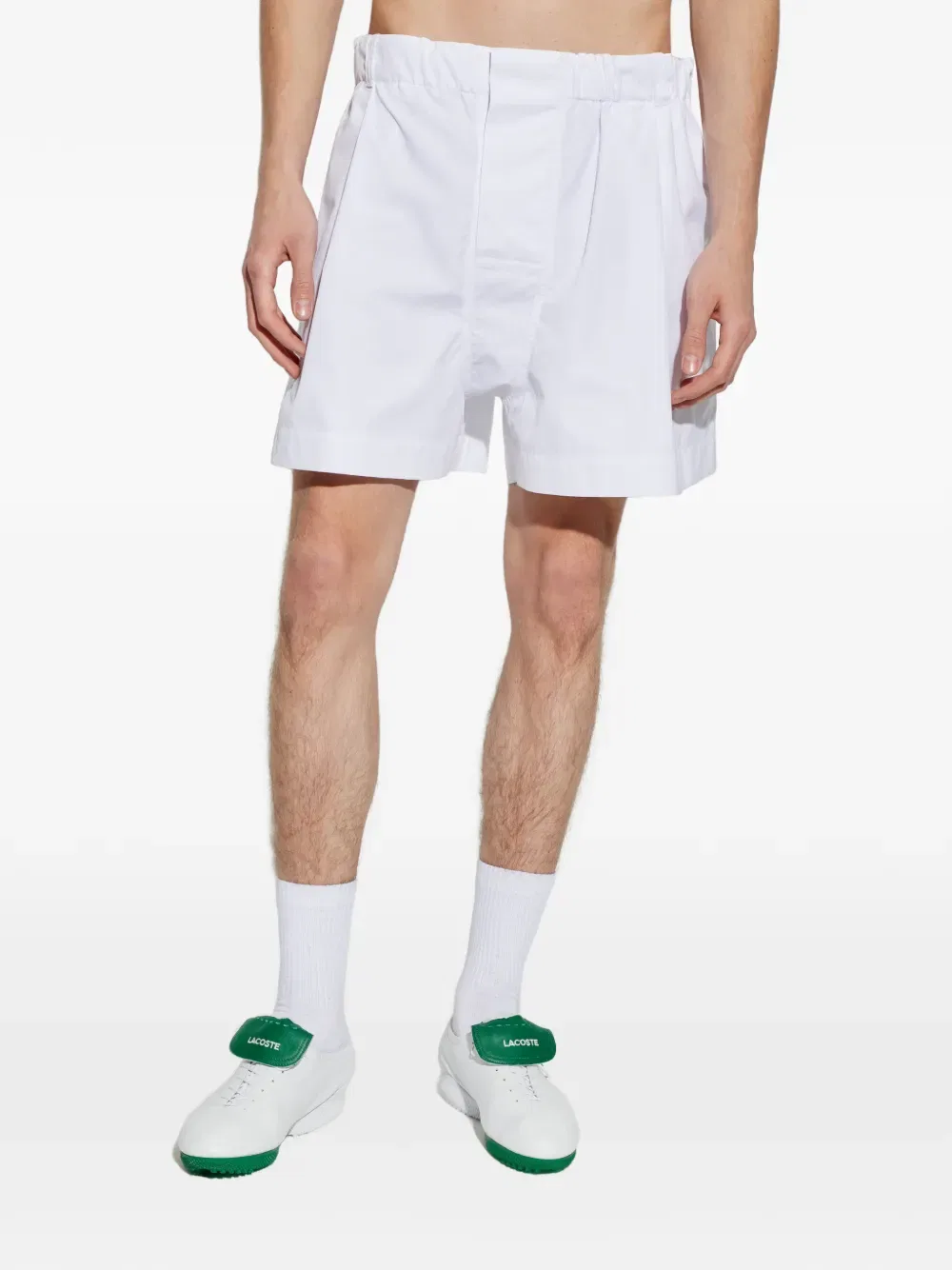 Плиссированные шорты Lacoste, белый — фото 3