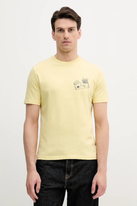 

Хлопковая футболка United Colors Of Benetton, желтый