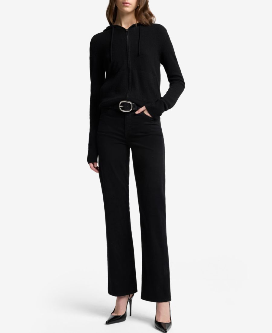 

Женские джинсы Alexa с широкими штанинами 7 For All Mankind, Sateen Black