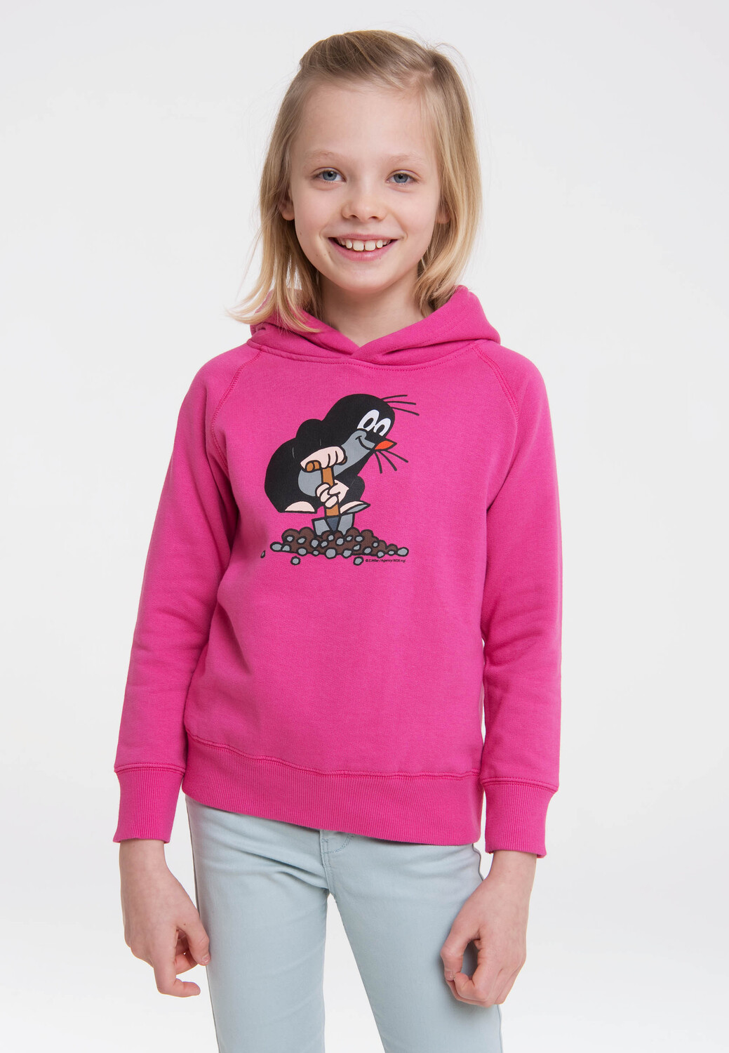 Толстовка Logoshirt Kapuzen Der kleine Maulwurf, розовый — фото 3
