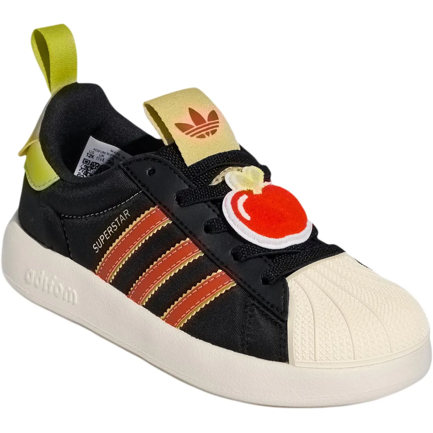 Adidas Originals AdiFOM Superstar 360 низкие скейтборд-кроссовки черные для детей 3-7 лет — фото 4