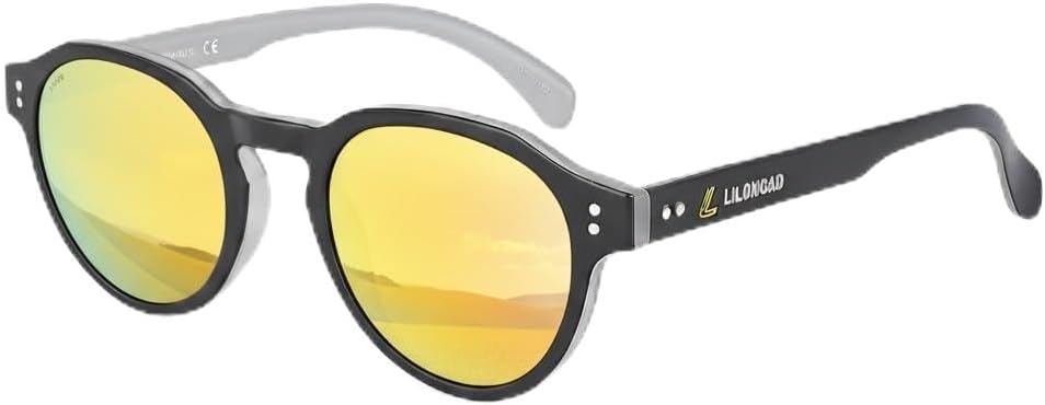 

Поляризованные солнцезащитные очки PC для мужчин и женщин – UV400, устойчивые к царапинам, легкая оправа TR90 для вождения и использования на открытом воздухе LILONGAD, Grey/Yellow Revo