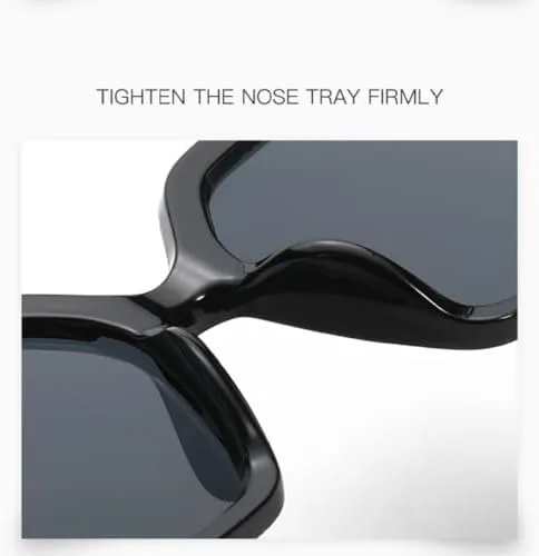 

Модные очки в крупной оправе для мужчин, с цепочкой на линзах, солнцезащитным козырьком и в стиле ретро, ​​женские солнцезащитные очки MTZJH, Black Brown