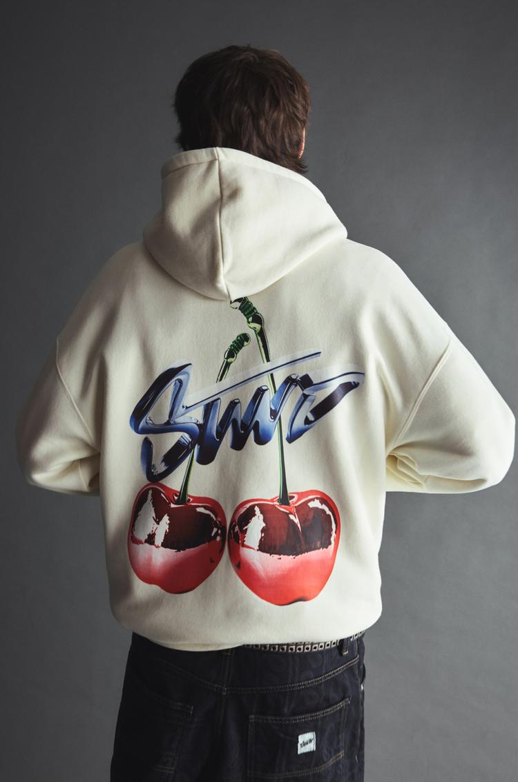 

Толстовка Stwd вишневого цвета Pull And Bear, белый