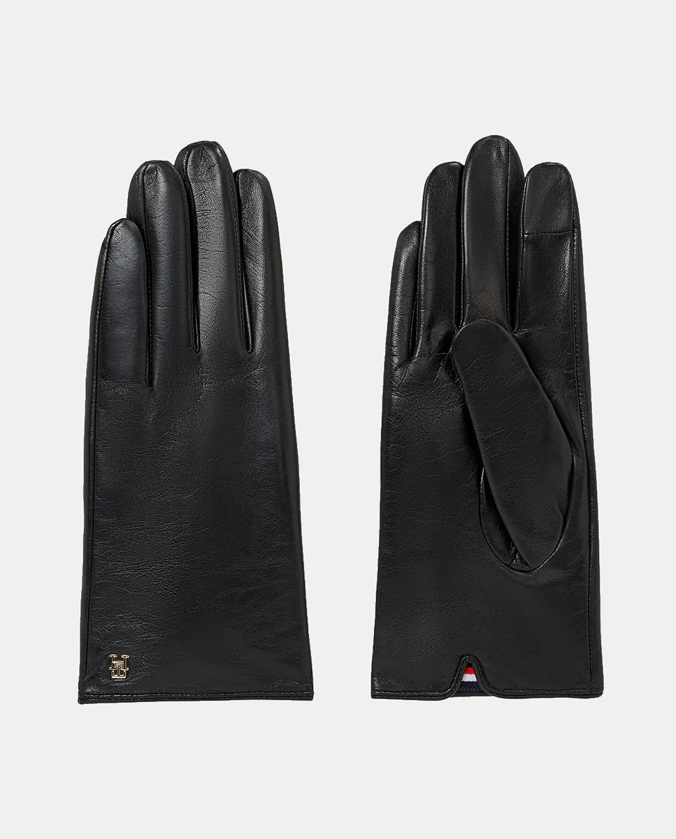 

Перчатки из кожи черного цвета Tommy Hilfiger