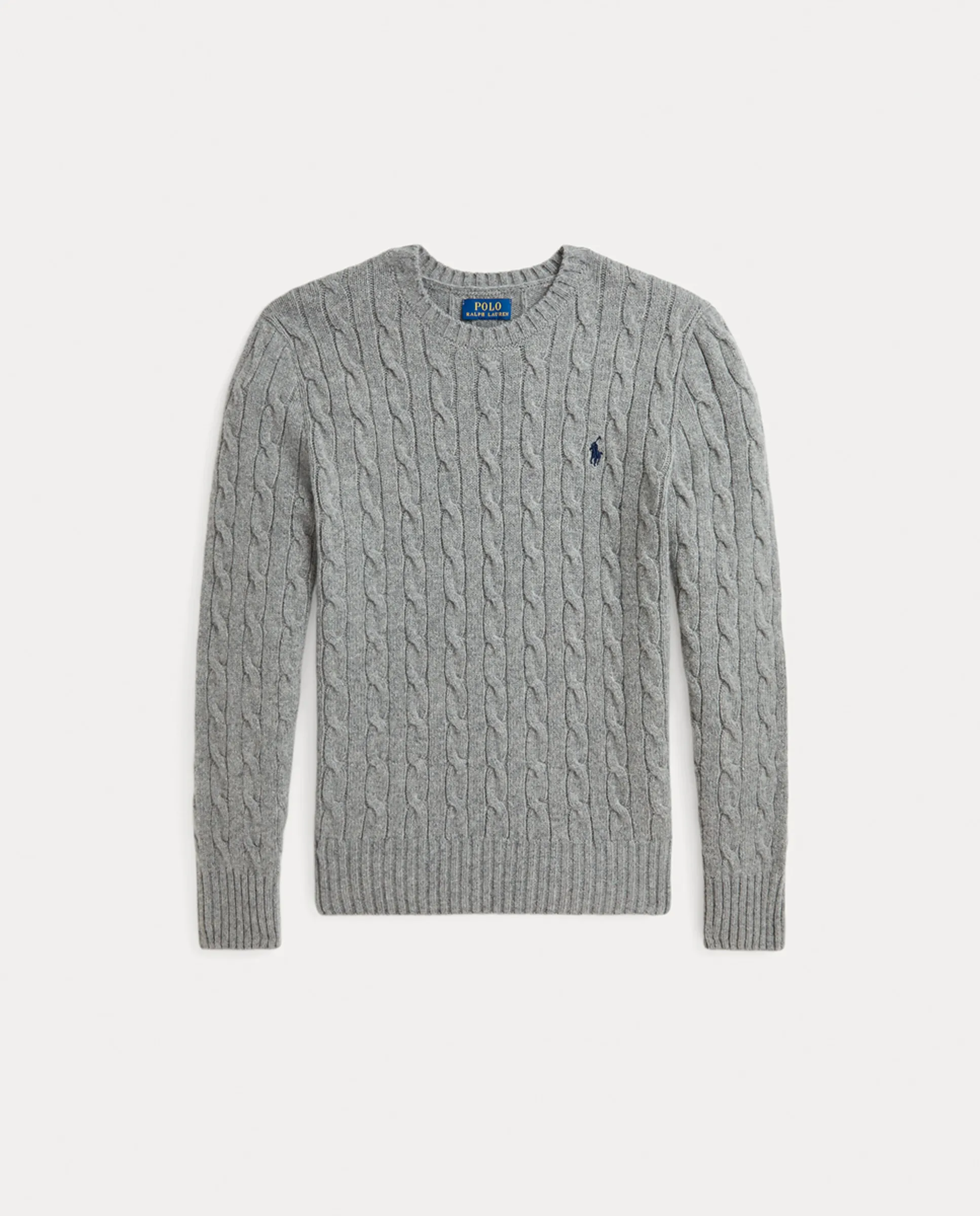 

Джемпер унисекс из смеси шерсти и кашемира с узором "восьмерка" Polo Ralph Lauren, серый