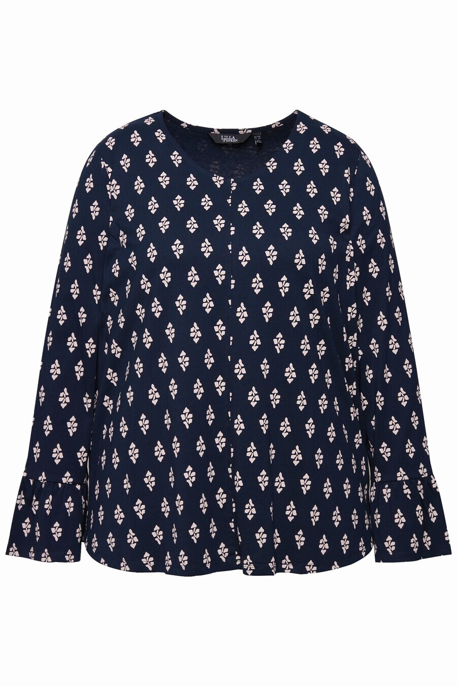 

Лонгслив Ulla Popken Shirt, темно-синий