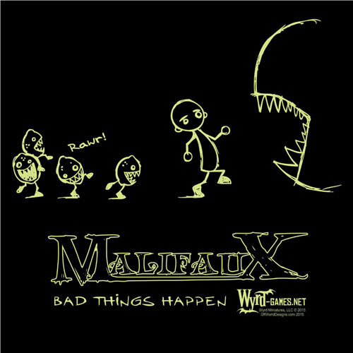 

Миниатюра OffWorld Designs OffWorld Designs T-Shirt: Malifaux - Bad Things Happen (Large)