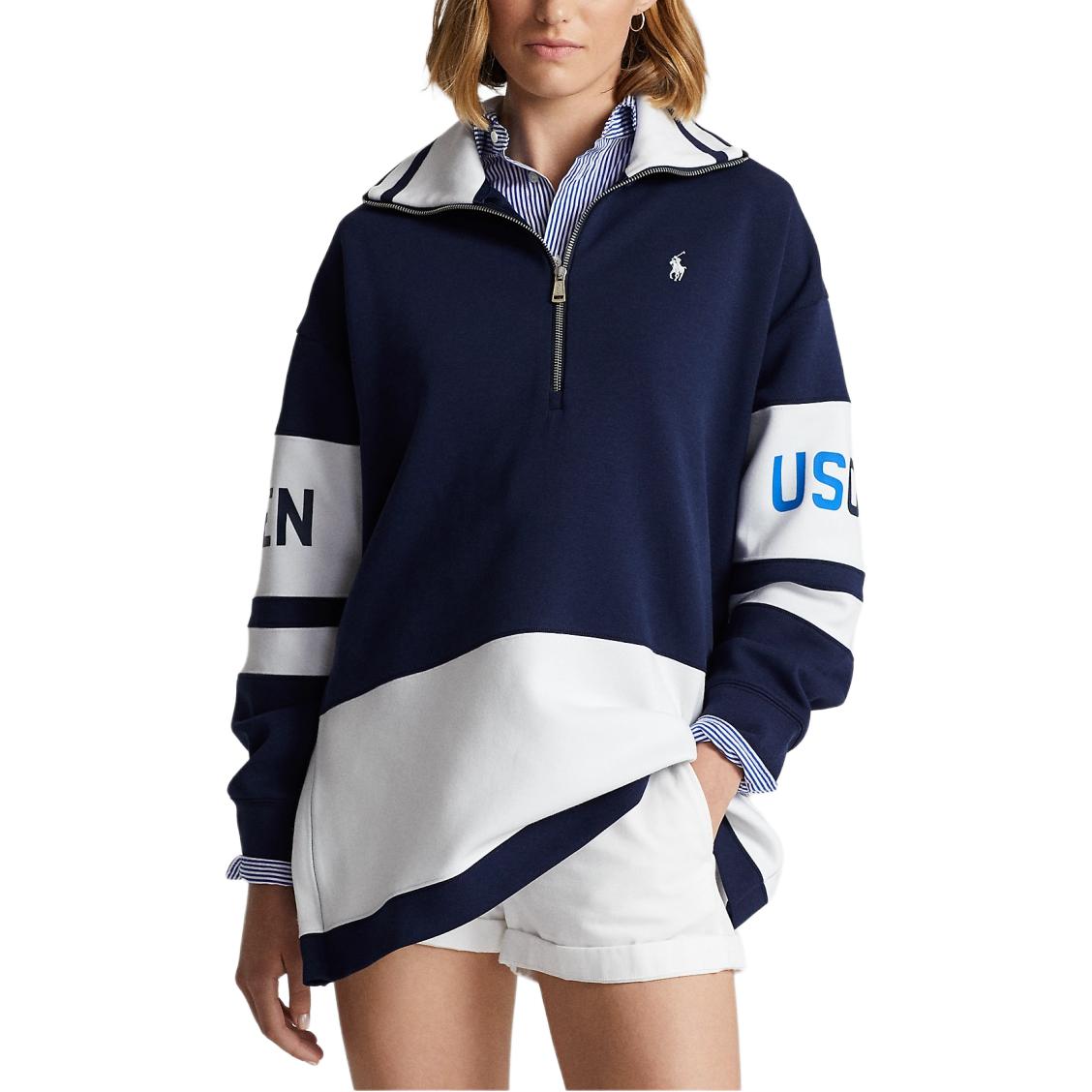 Толстовка SS25 для женщин Polo Ralph Lauren, marine синий — фото 3