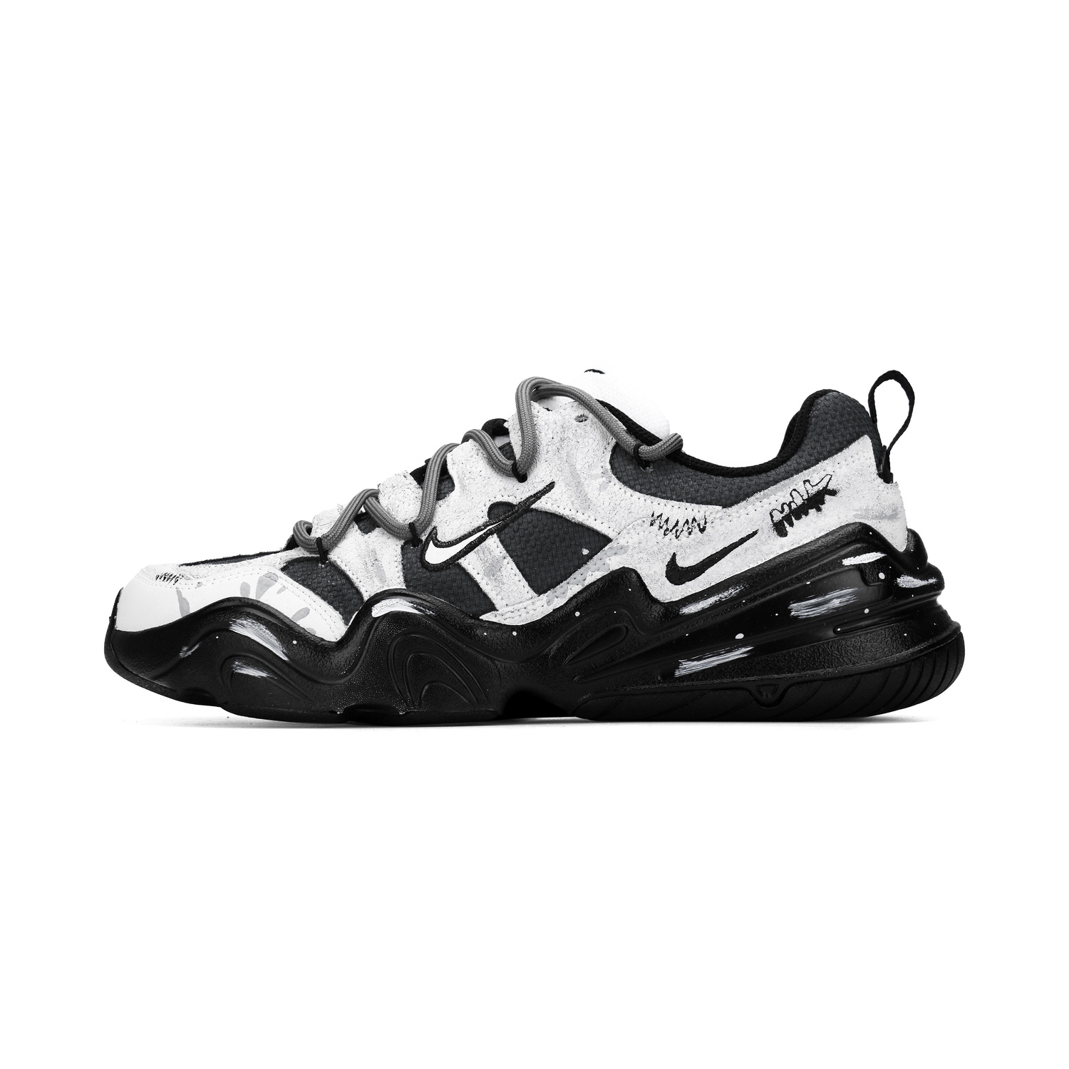 

Nike Кроссовки низкие мужские Casual Tech Hera Lunar Post, Milk Splash Wear resistant And Lightweight, Gray Black