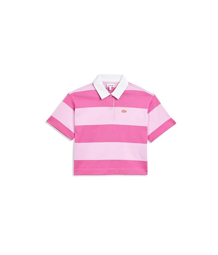 Пижамный поло Oversize Striped Polo Lacoste Kids, Albizia