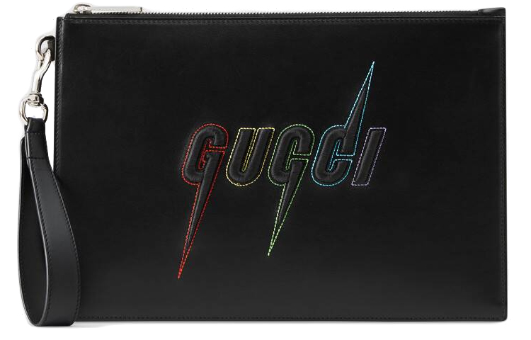

GUCCI Кожаный клатч мужской черный