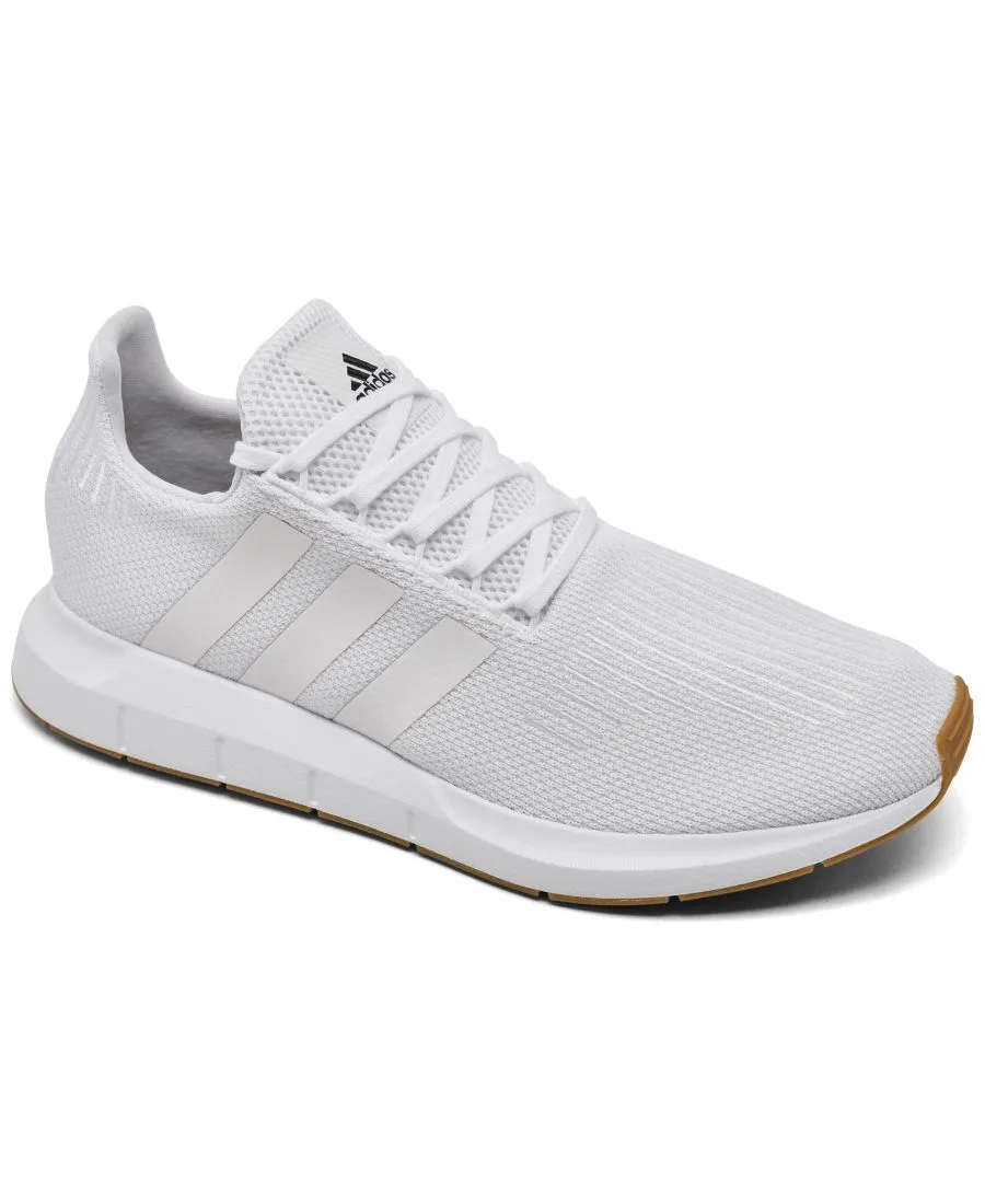 Мужские повседневные кроссовки Swift Run 1.0 от Finish Line Adidas, белый, gum