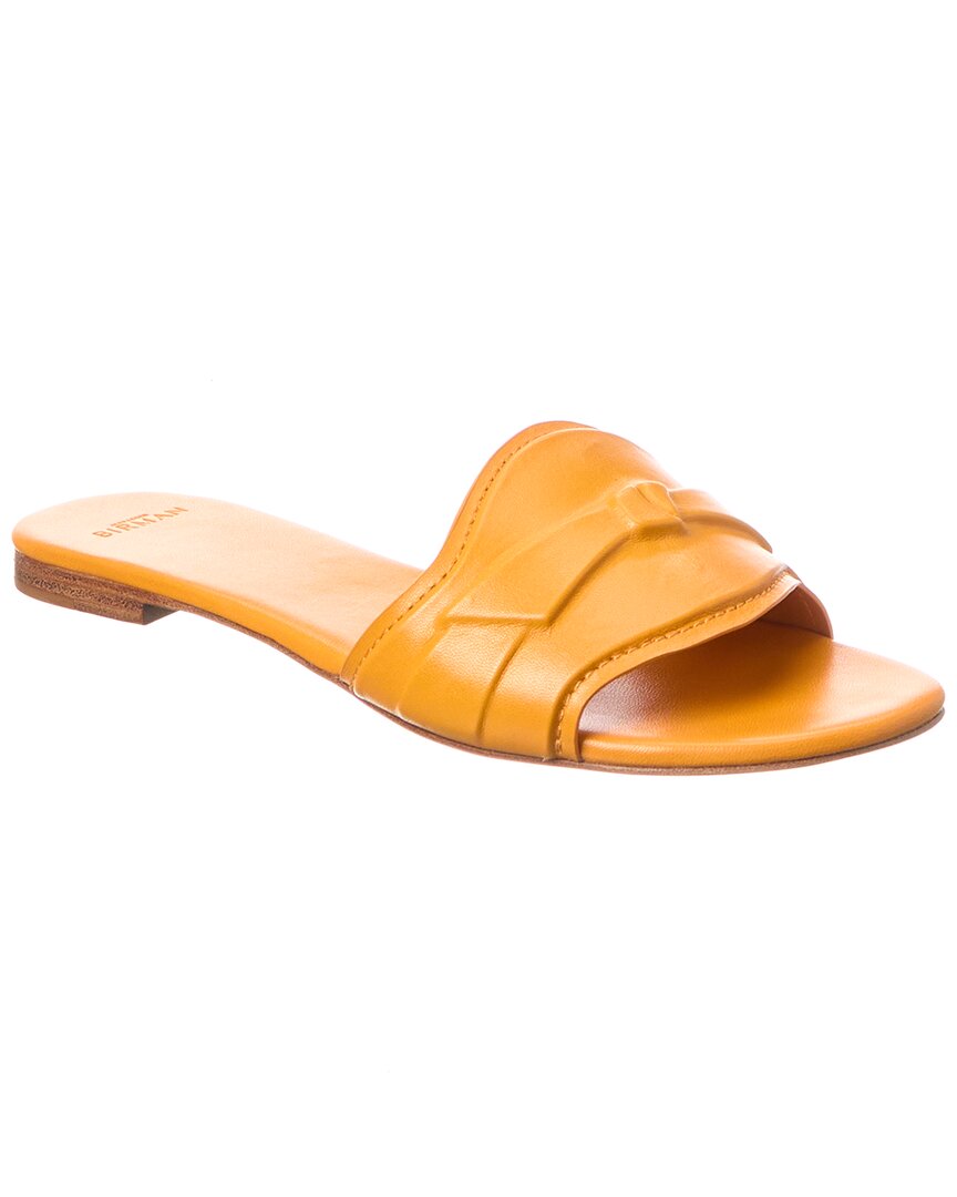 Alexandre Birman Мягкие кожаные шлепанцы Clarita, оранжевый