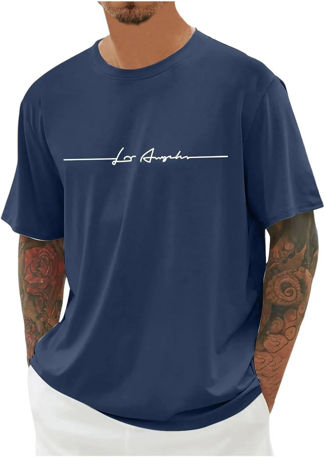 

WENKOMG1 футболка для мужчин, короткий рукав, принт, летняя, S-2XL