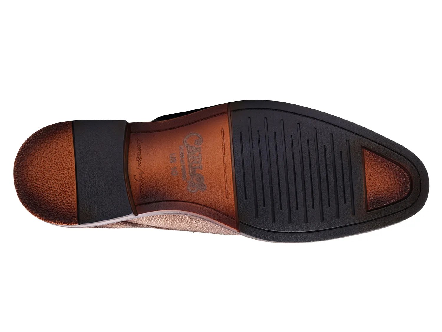 Оксфорды Carlos by Carlos Santana London Oxford, Taupe Suede — фото 4